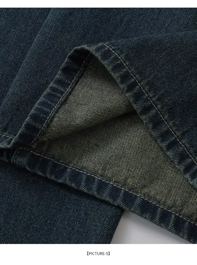 American Retro Dark Blue Wide Leg Jeans 2025 — feature 11