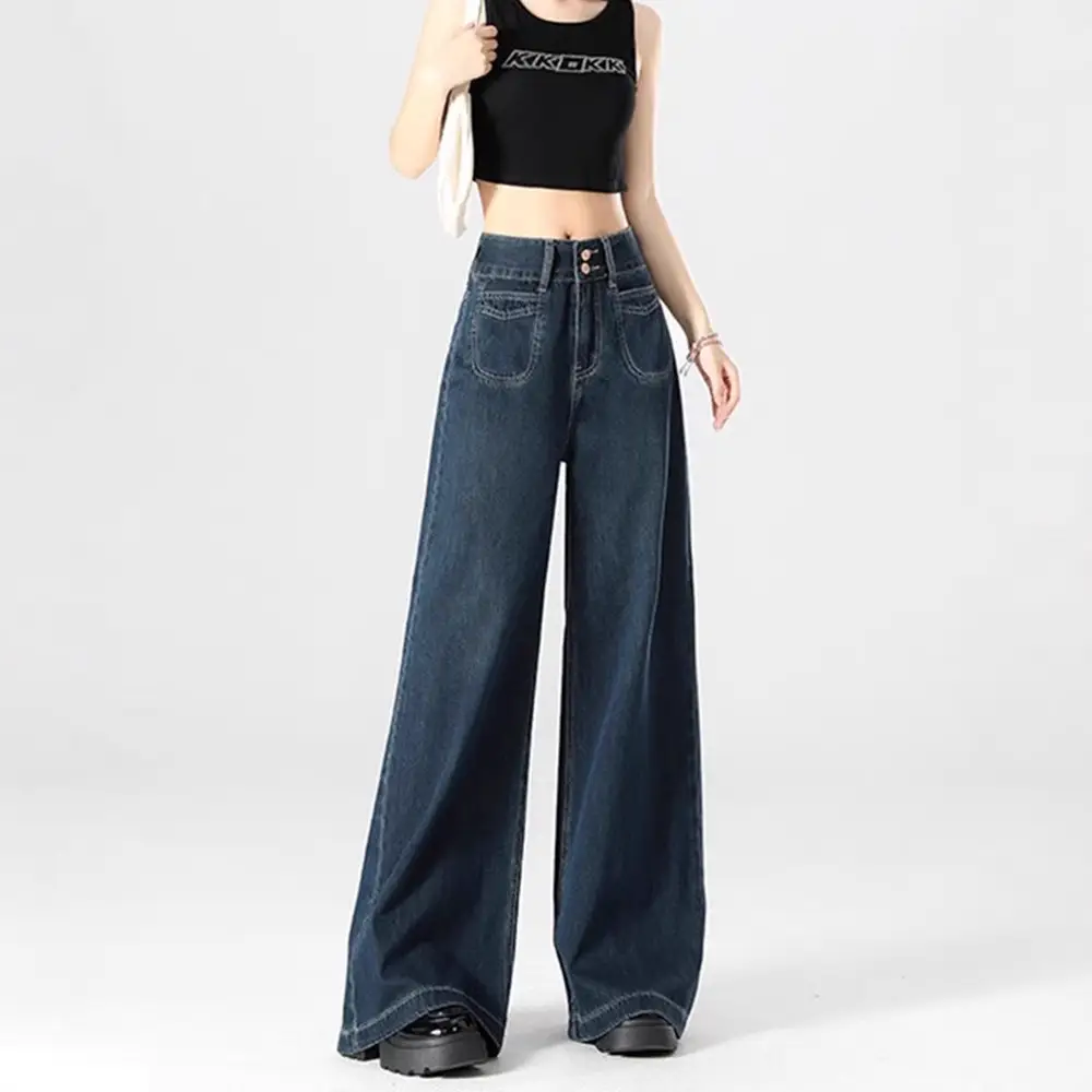 Wholesale Dark Blue Wide Leg Pants for Women