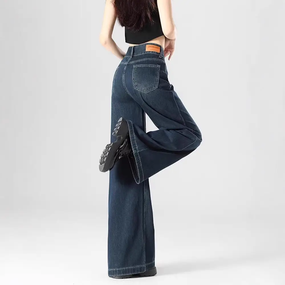 Wholesale Dark Blue Wide Leg Pants for Women