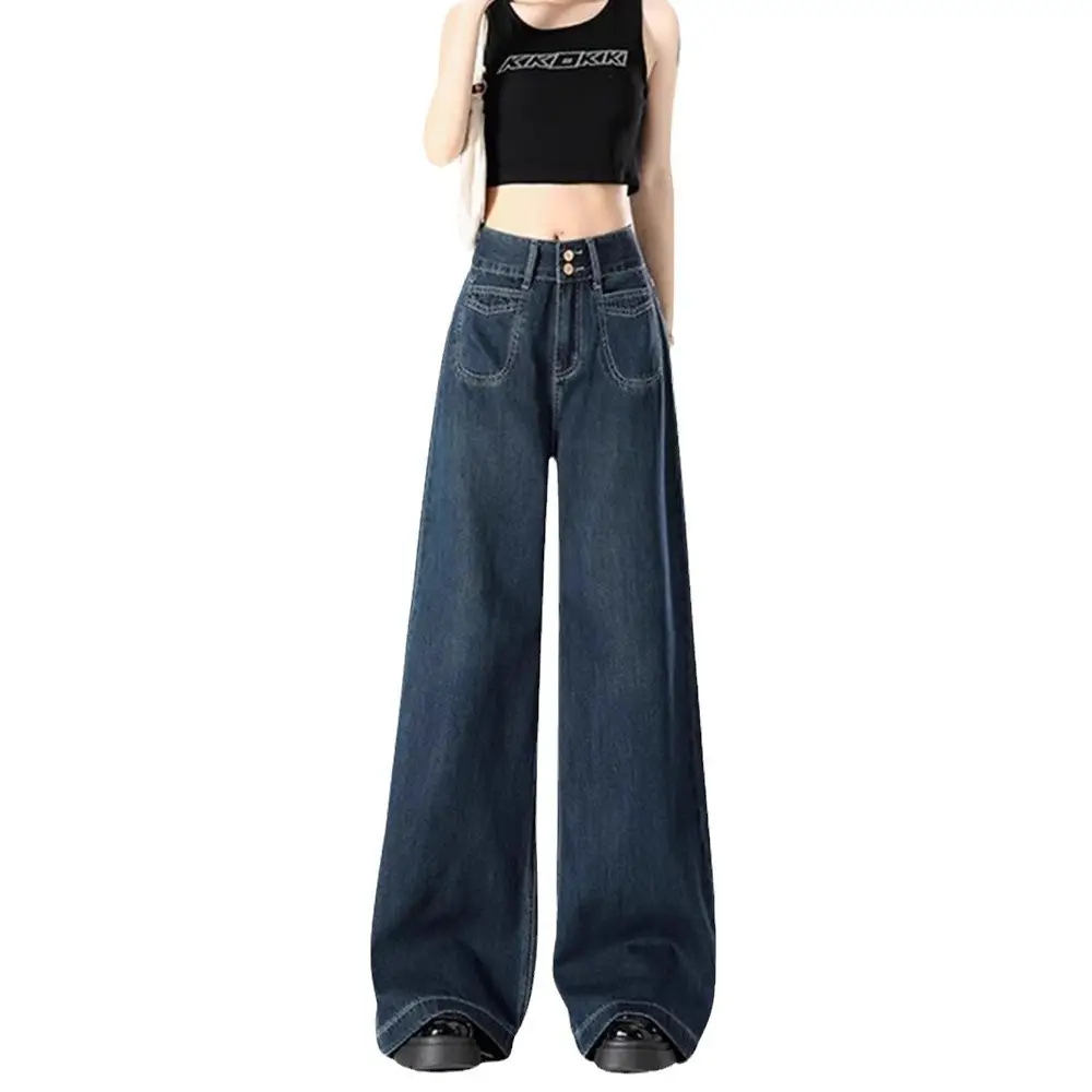 Wholesale Dark Blue Wide Leg Pants for Women