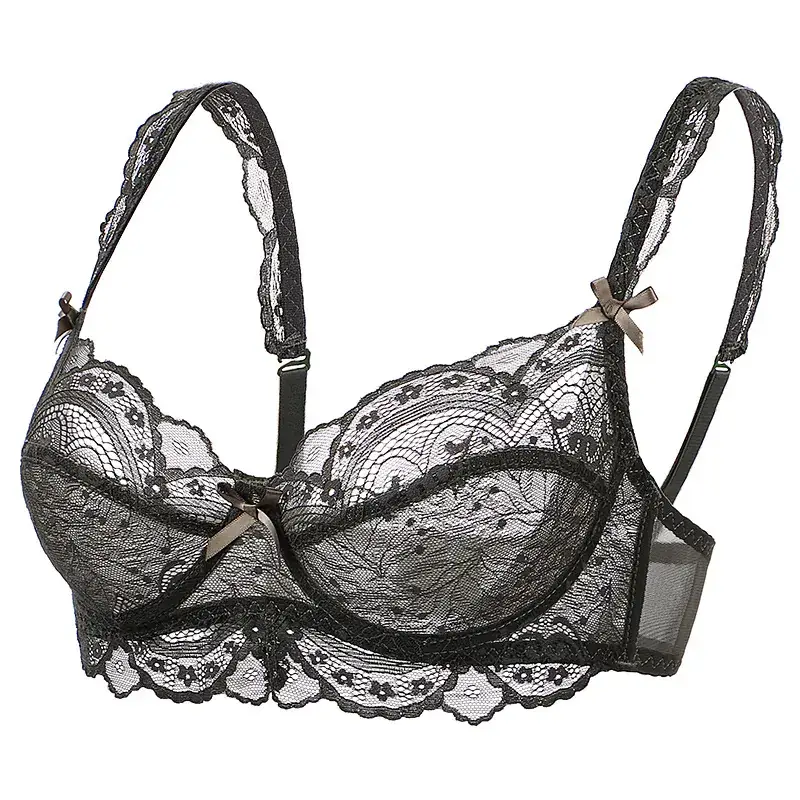 Plus Size Lace Underwear Set Red Green Black