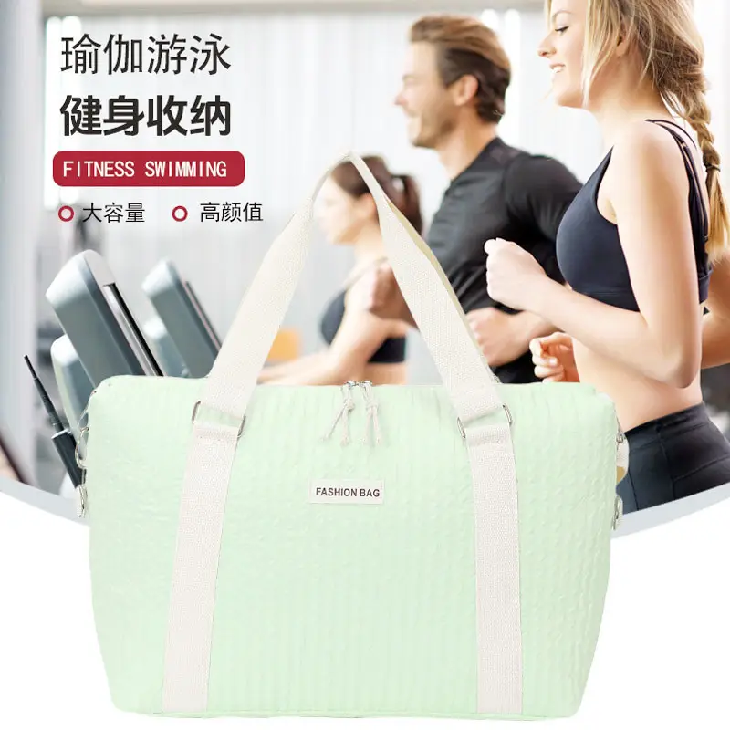 Light Green Cross-Border Yoga Bag with Handle & Shoulder Strap