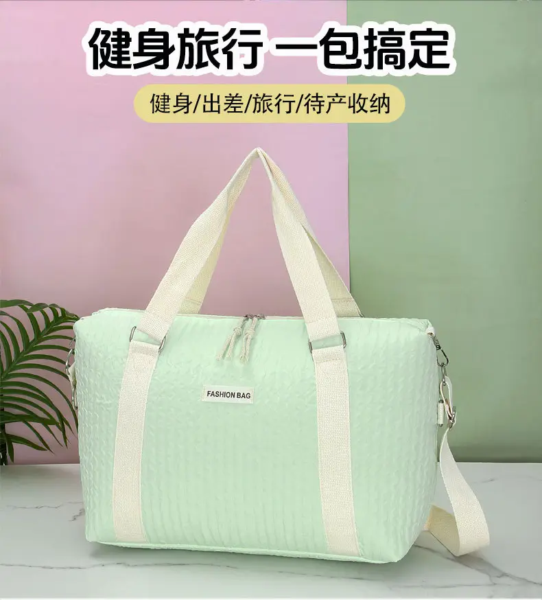 Light Green Cross-Border Yoga Bag with Handle & Shoulder Strap — feature 1