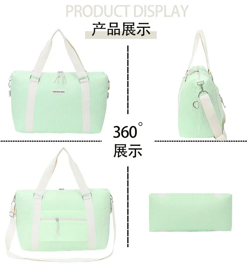 Light Green Cross-Border Yoga Bag with Handle & Shoulder Strap — feature 14