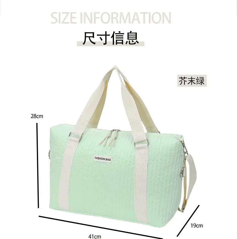 Light Green Cross-Border Yoga Bag with Handle & Shoulder Strap — feature 2