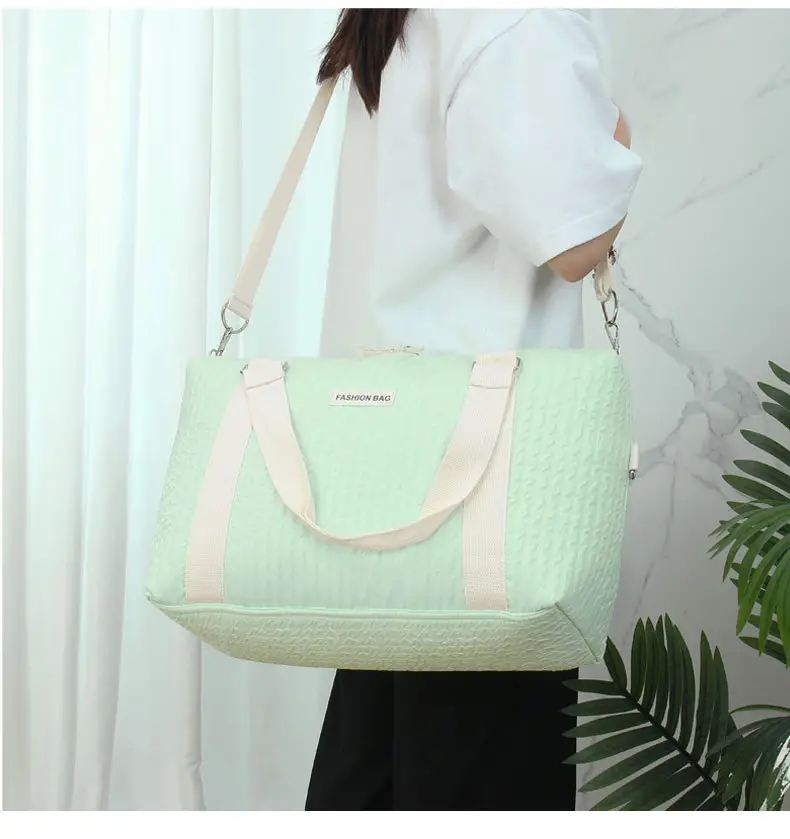 Light Green Cross-Border Yoga Bag with Handle & Shoulder Strap — feature 7
