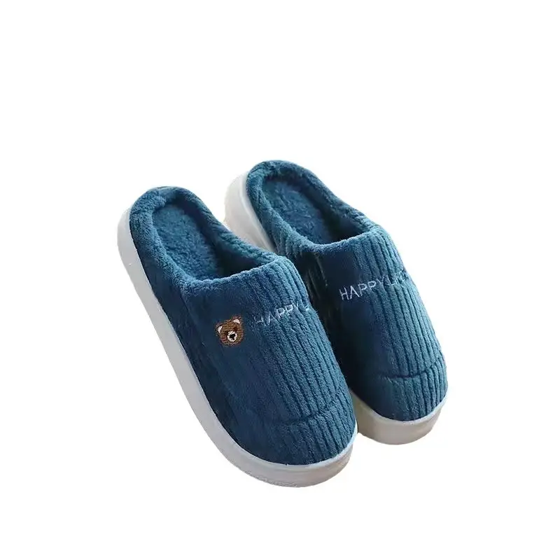 Women Winter Cotton Slippers Grey Mao Mao