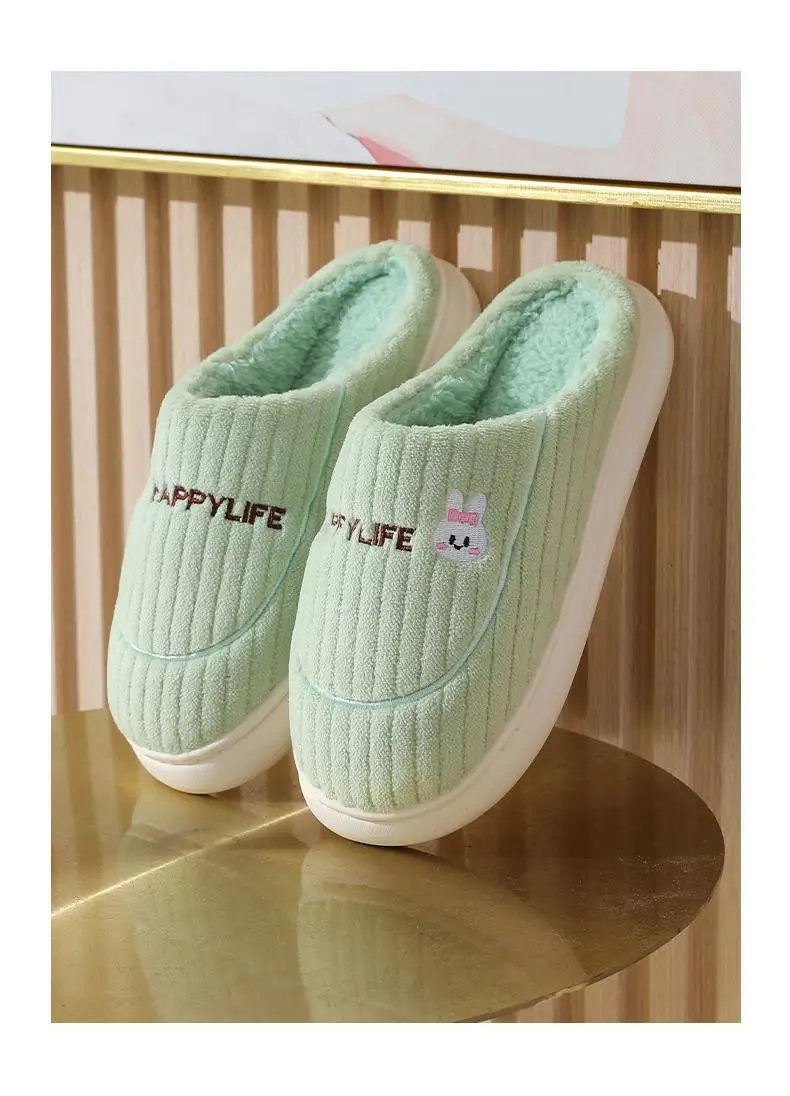 Women Winter Cotton Slippers Grey Mao Mao — feature 4