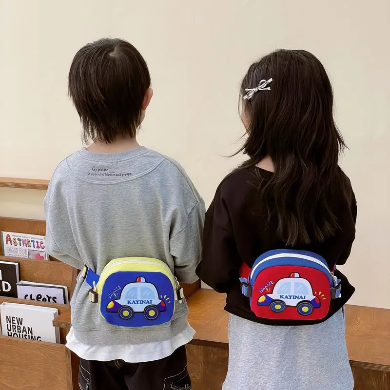 Kids Cartoon Car Crossbody Bag Blue Kid Friendly - Image 7