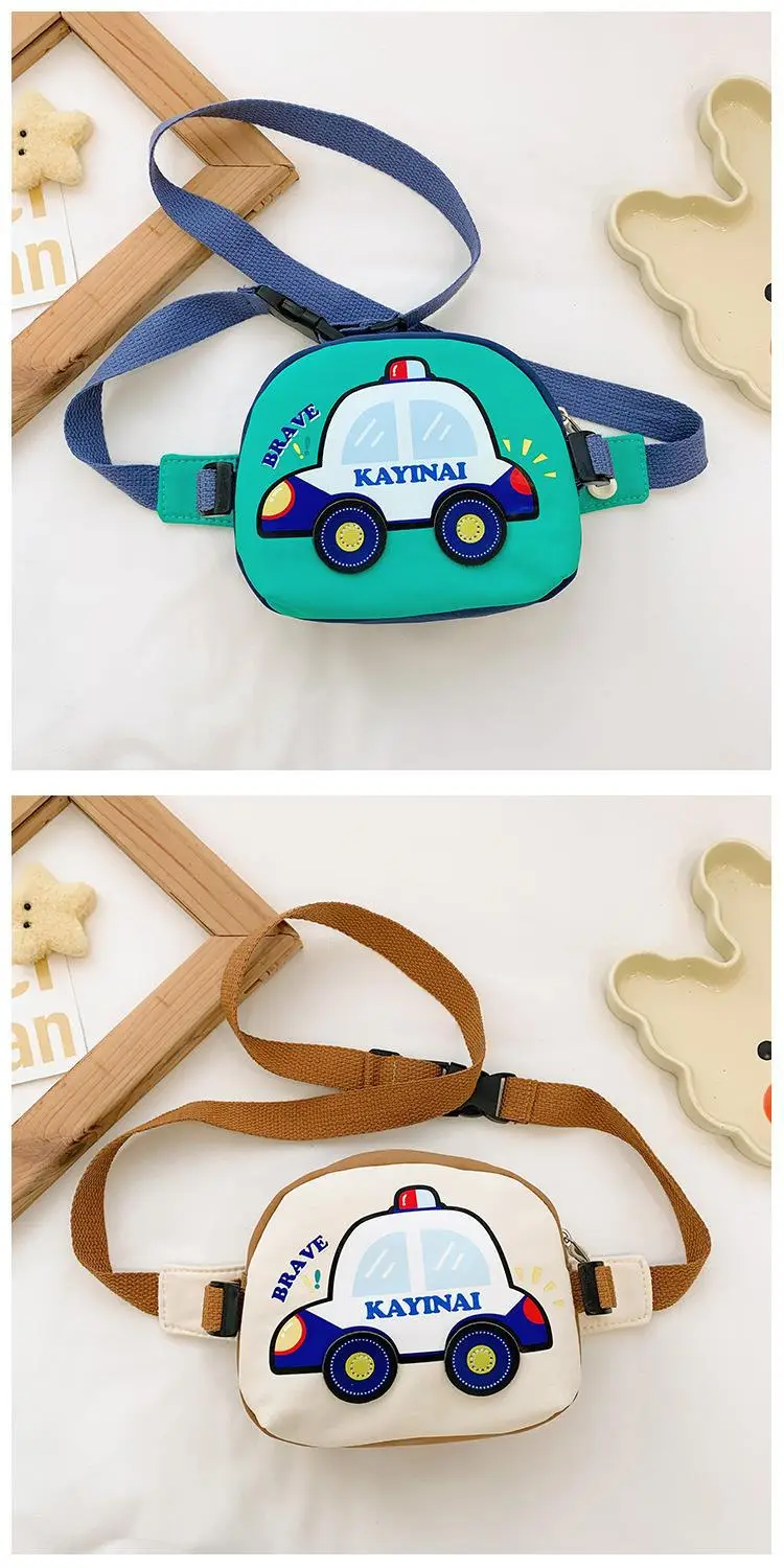 Kids Cartoon Car Crossbody Bag Blue Kid Friendly — feature 19