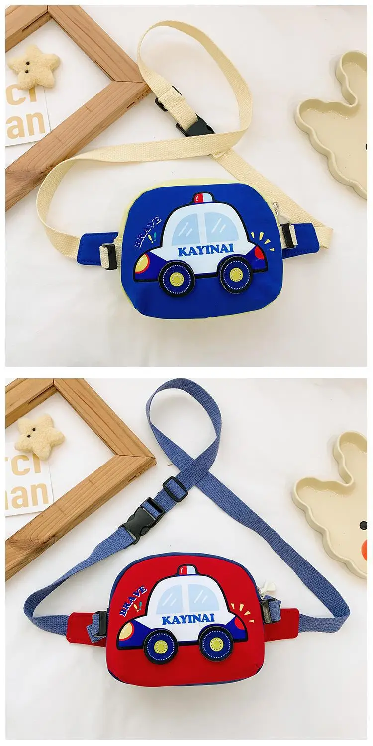 Kids Cartoon Car Crossbody Bag Blue Kid Friendly — feature 20