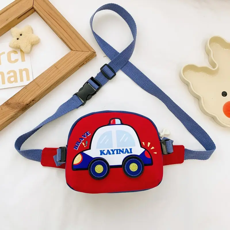 Kids Cartoon Car Crossbody Bag Blue Kid Friendly - Image 2