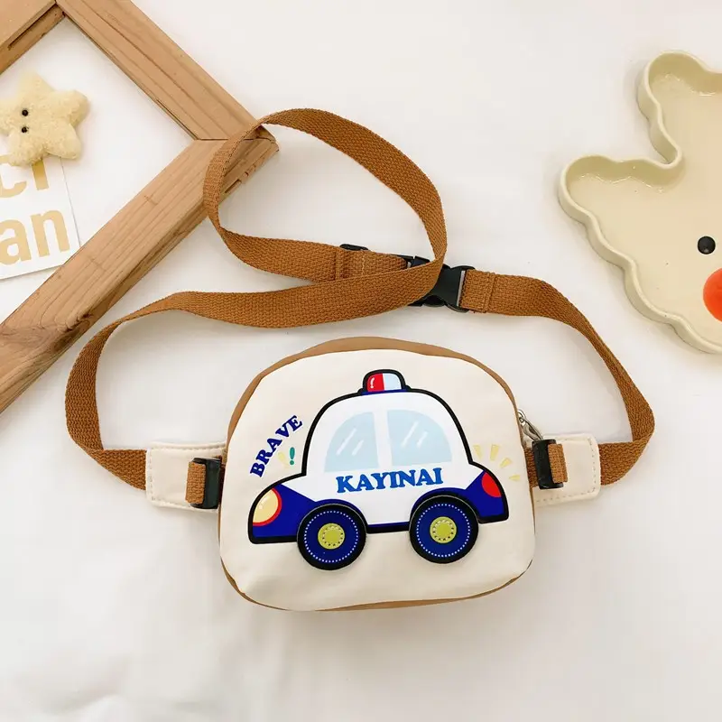 Kids Cartoon Car Crossbody Bag Blue Kid Friendly - Image 4
