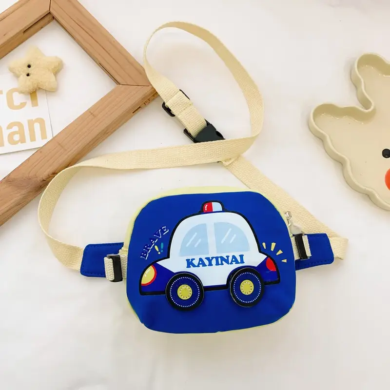 Kids Cartoon Car Crossbody Bag Blue Kid Friendly - Image 5