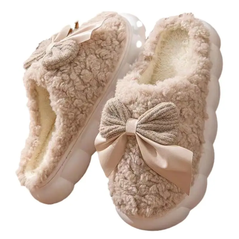 Women Cotton Moon Slippers Winter Warm Non-Slip