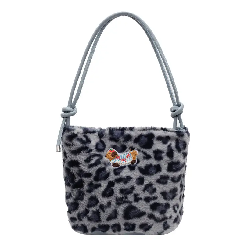 Pink Leopard Print Crossbody Bag for Women - Image 9