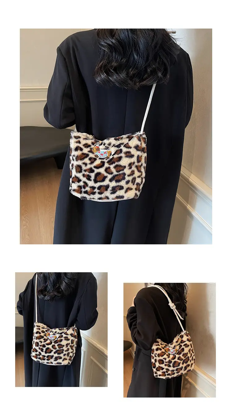 Pink Leopard Print Crossbody Bag for Women — feature 23
