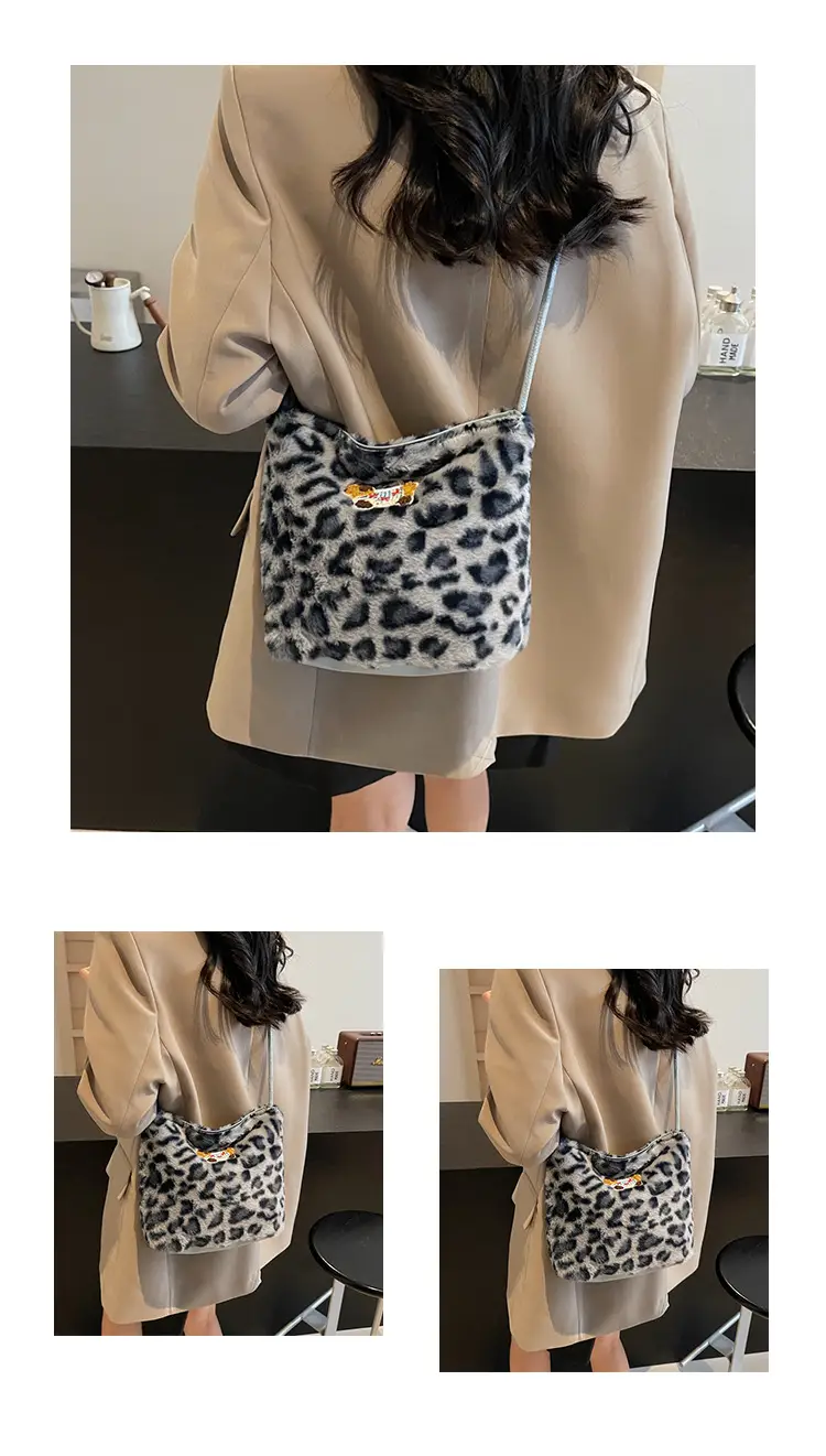Pink Leopard Print Crossbody Bag for Women — feature 25