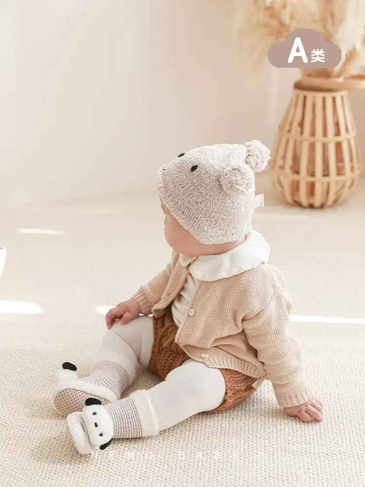 Baby Fleece Winter Hats & Socks Set for Toddler