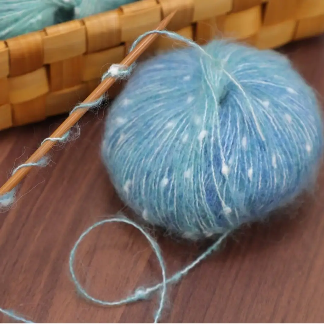Wool yarn starry sky clouds fancy line mahair woven coat diy handmade scarf hat crafts foreign trade
