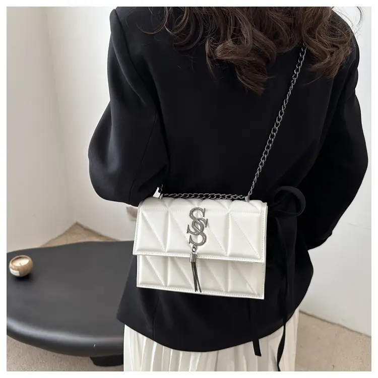 White Square Shoulder Bag for Women 2024 Autumn — feature 15