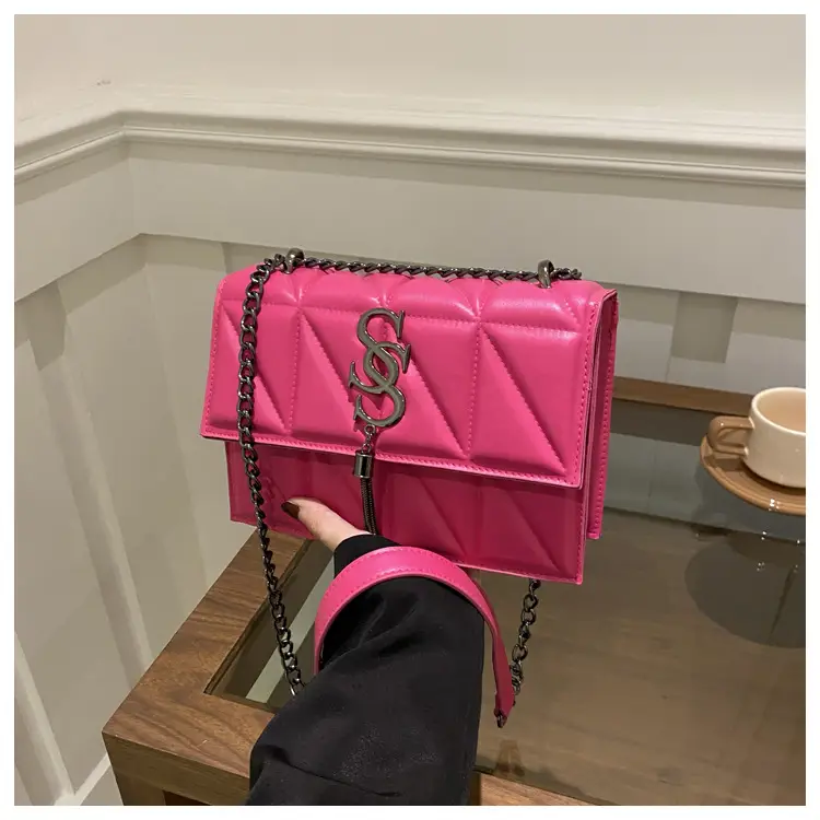 White Square Shoulder Bag for Women 2024 Autumn