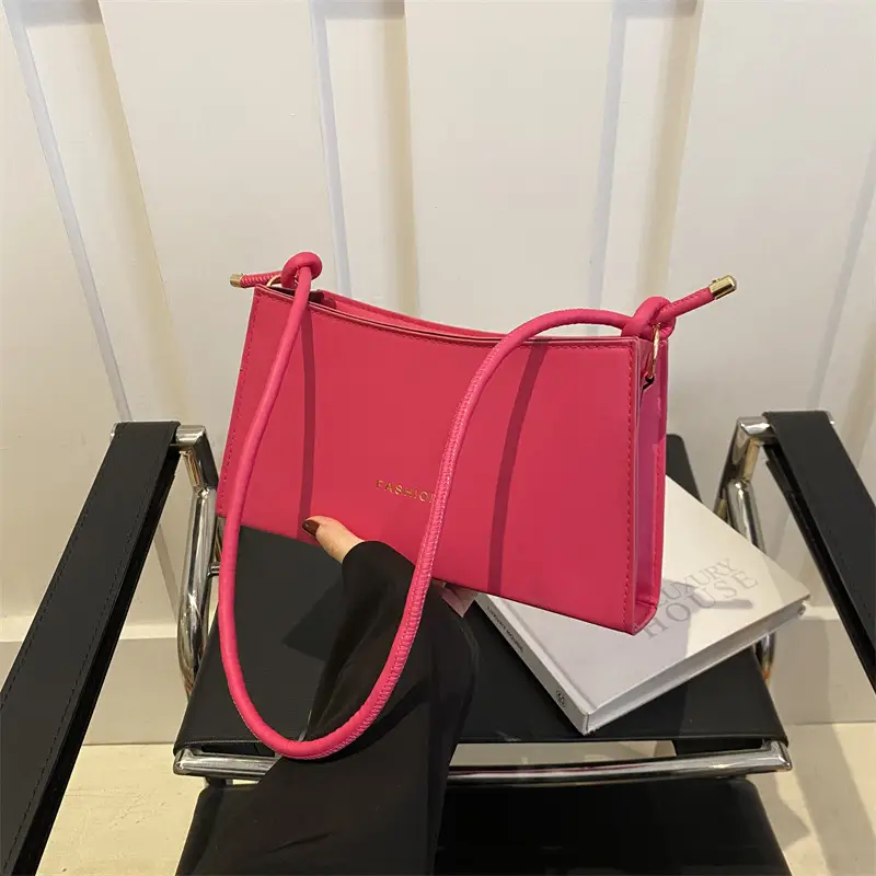 Women's Orange One-Shoulder Underarm Bag 2024 - Image 10