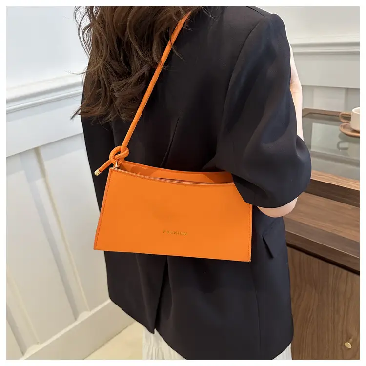 Women's Orange One-Shoulder Underarm Bag 2024 — feature 19