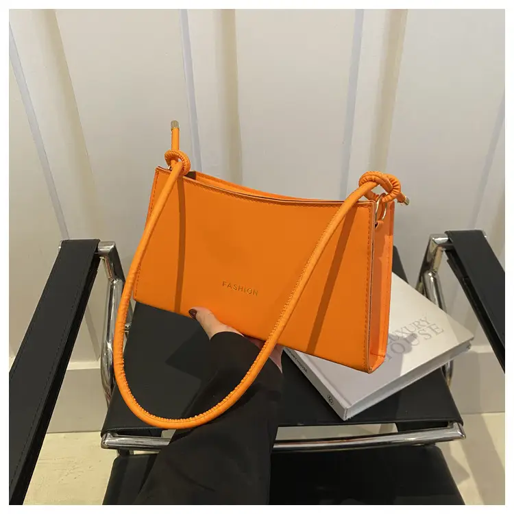 Women's Orange One-Shoulder Underarm Bag 2024 — feature 8