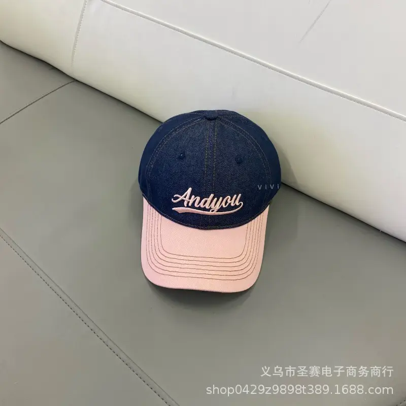 Anyoui Women Blue Baseball Cap College Style - Image 2