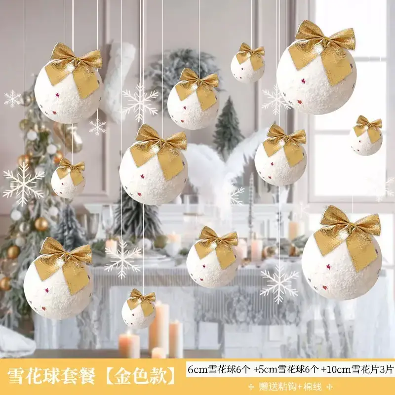 Christmas Snowball Pendant Decor for Home Window Decor
