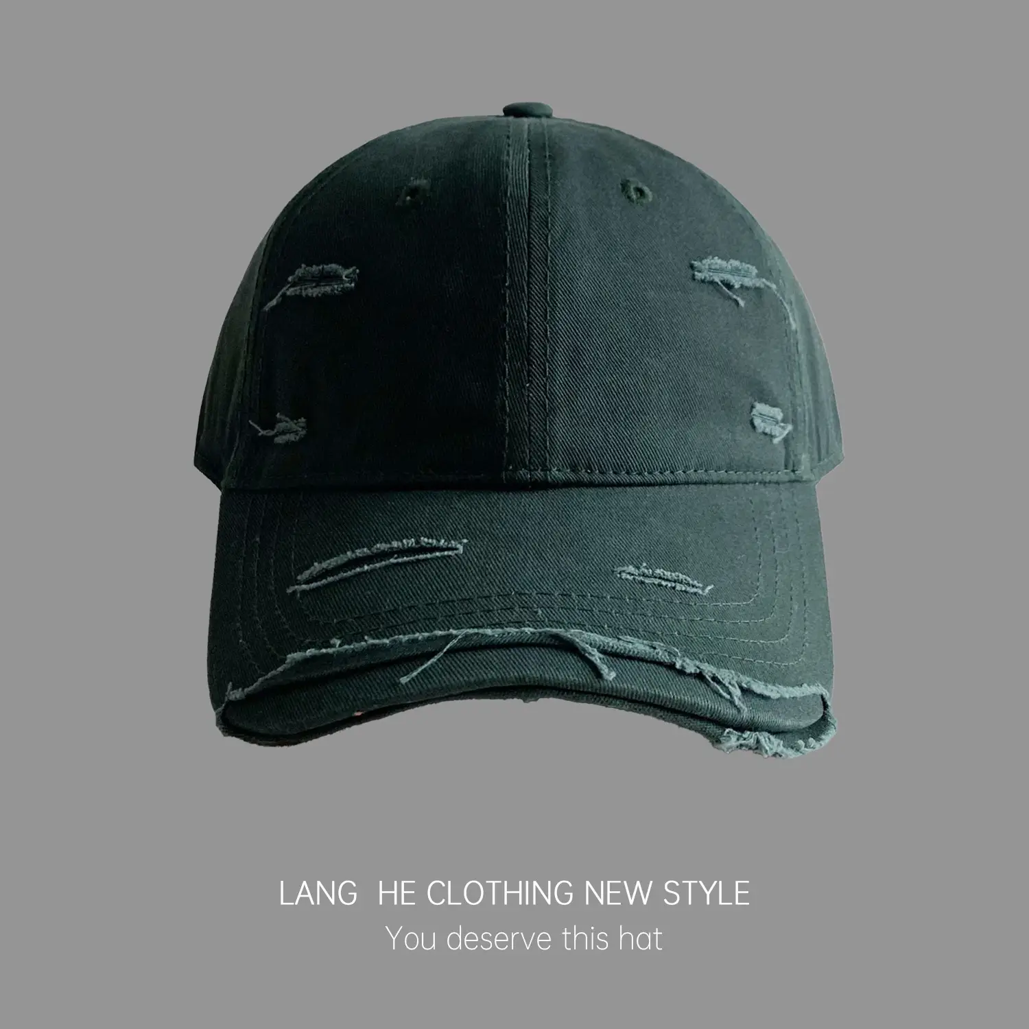 Customized Washed Hole Embroidered Baseball Cap for Men Women