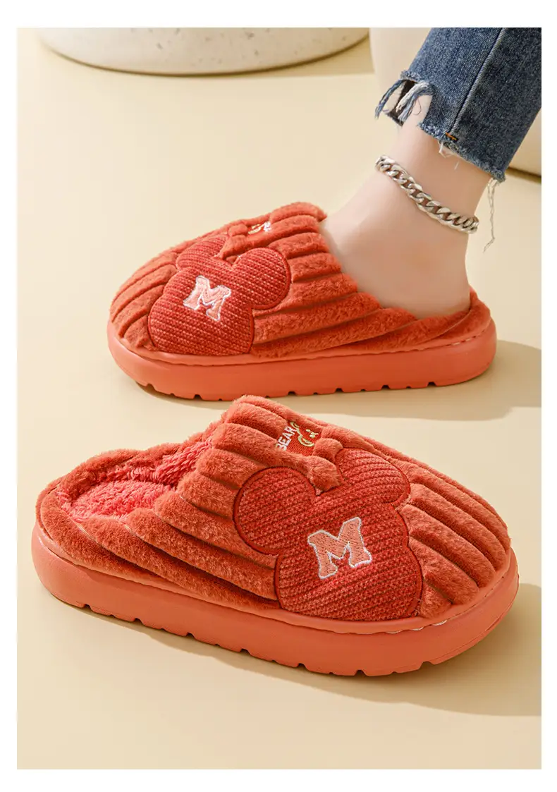 Cotton Slippers Women's Winter 2024 New Indoor Home Home Warm Wool Slippers Men's Household Men's Autumn and Winter — feature 13