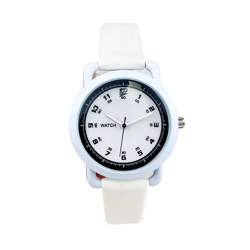 Cute Waterproof Kids Watch White Yellow Quartz - Image 2