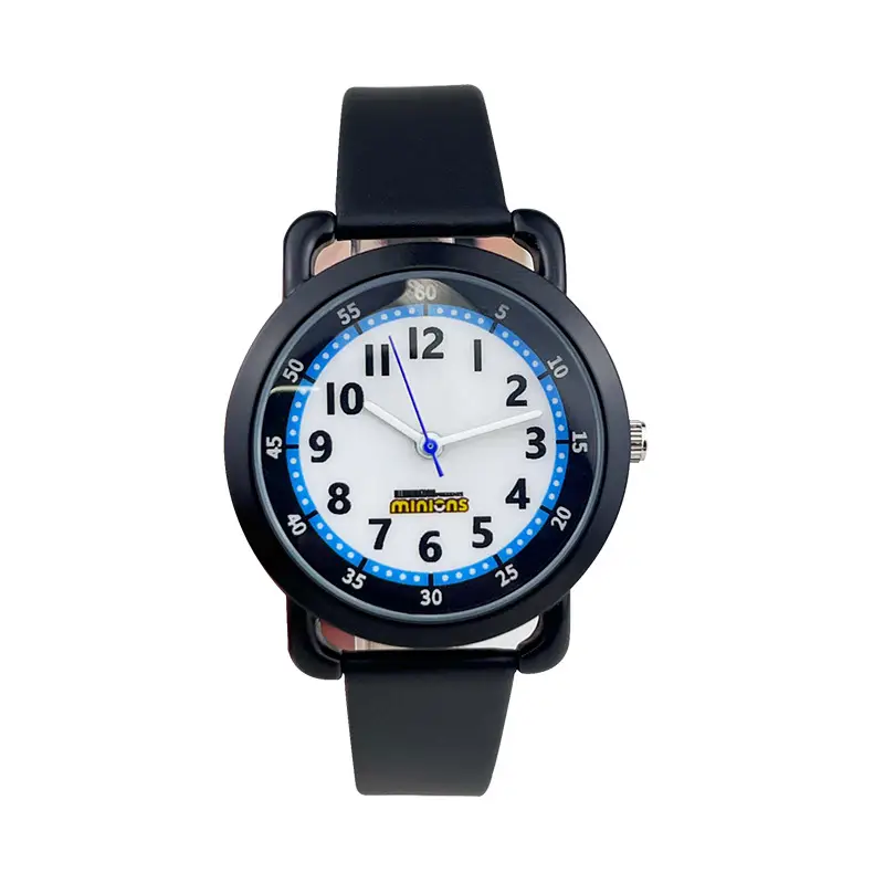 Cute Waterproof Kids Watch White Yellow Quartz - Image 3
