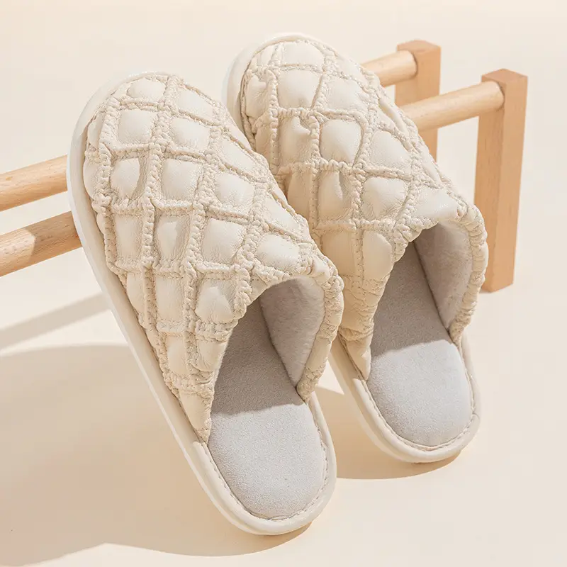 Autumn and Winter Couple Cotton Slippers for Women, Autumn Slippers for Women, Winter Silent, Non-Slip, Wear-Resistant Indoor Wholesale for Men - Image 2