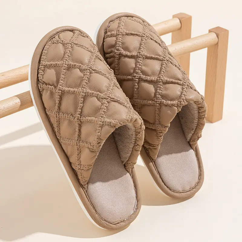 Autumn and Winter Couple Cotton Slippers for Women, Autumn Slippers for Women, Winter Silent, Non-Slip, Wear-Resistant Indoor Wholesale for Men - Image 3