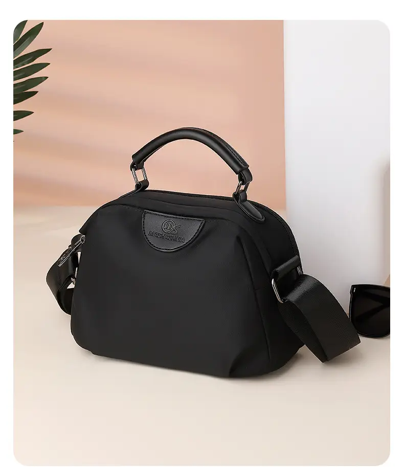 Women's Black Waterproof Oxford Handbag Large Capacity — feature 9
