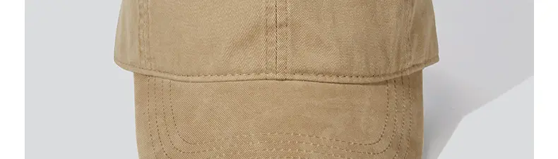 Gray Baseball Cap with Logo Embroidery — feature 11