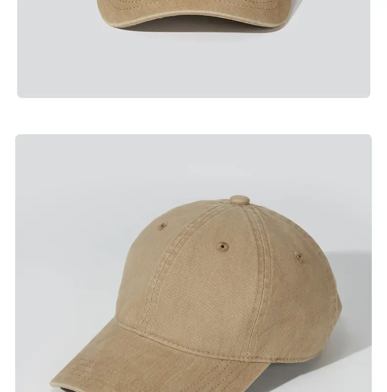 Gray Baseball Cap with Logo Embroidery — feature 12