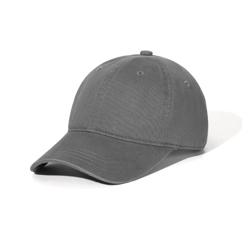 Gray Baseball Cap with Logo Embroidery - Image 10