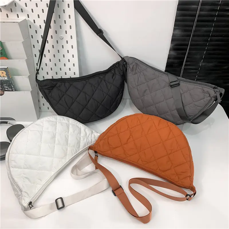 Orange Rhombic Crossbody Bag for Women - Image 8