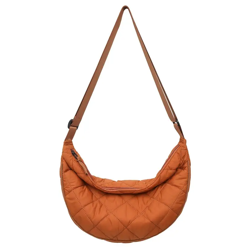 Orange Rhombic Crossbody Bag for Women - Image 4
