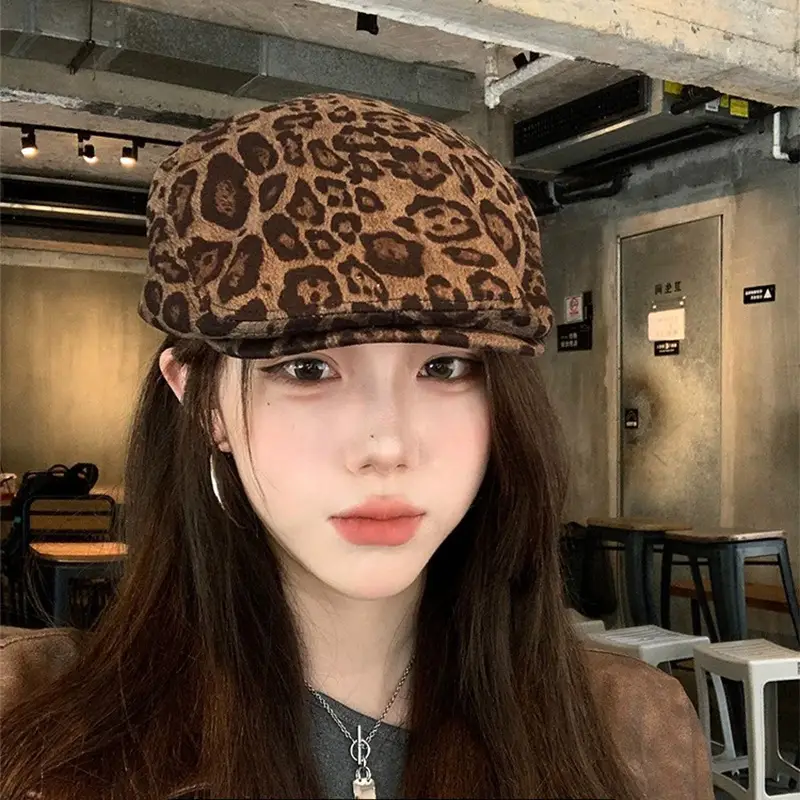 Leopard Print Women's Cap for Casual Wear - Image 7