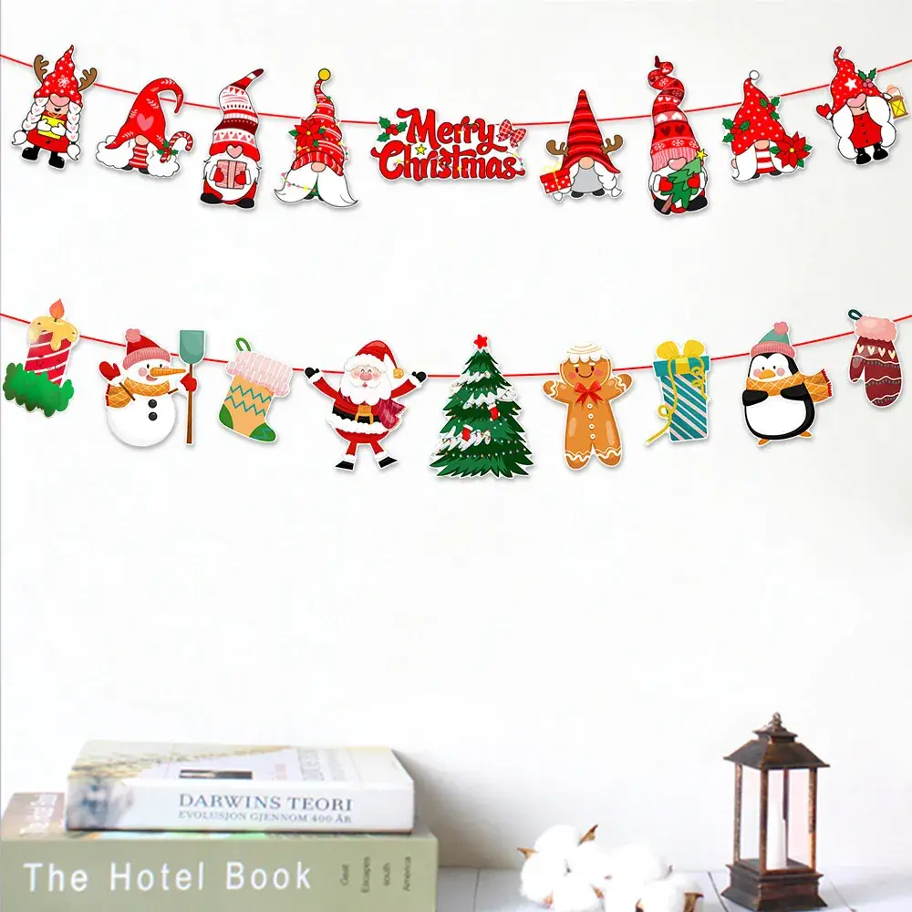 Christmas Flag Decor 17x26 M Wine Shop Hanging Ornament - Image 74