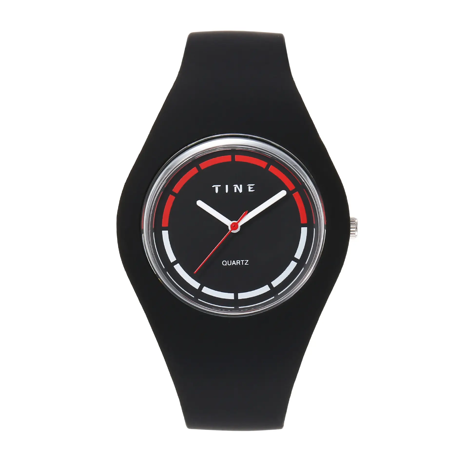 Waterproof Women's Quartz Watch Black Red Dial - Image 10