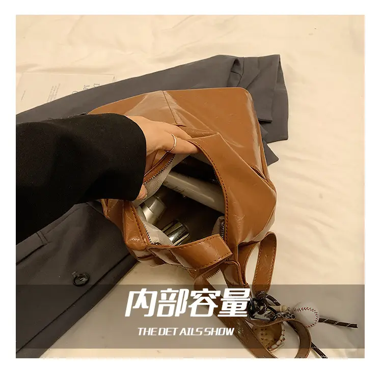 Large Brown Leather Tote Bag for Women 2024 — feature 3