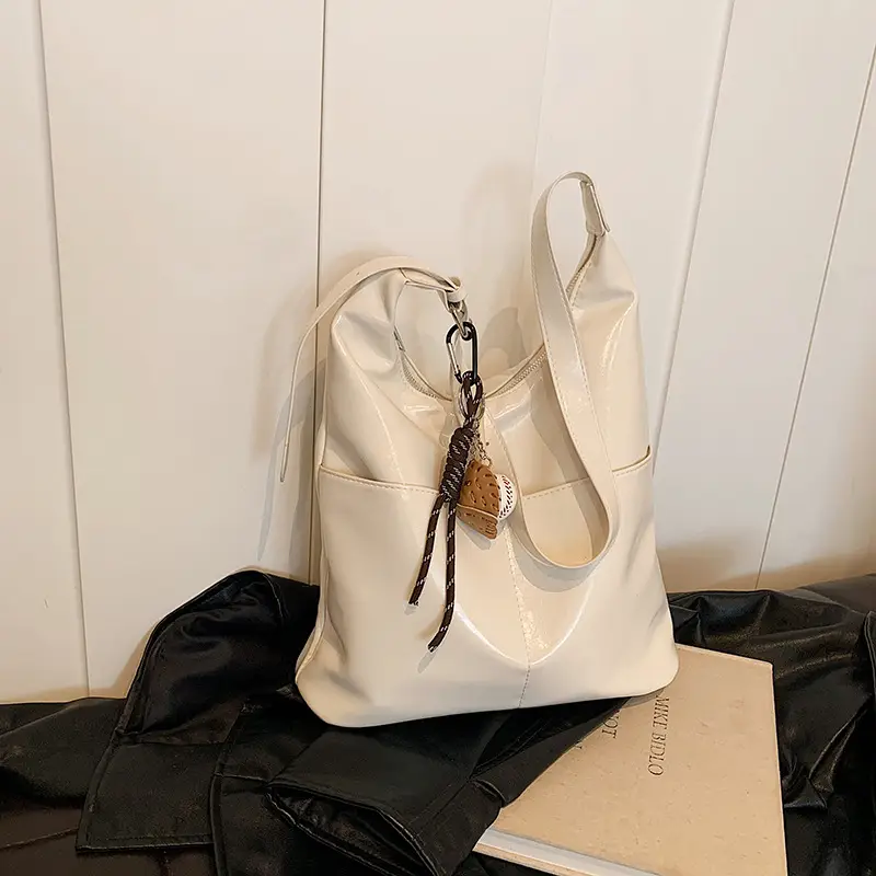 Large Brown Leather Tote Bag for Women 2024 - Image 2