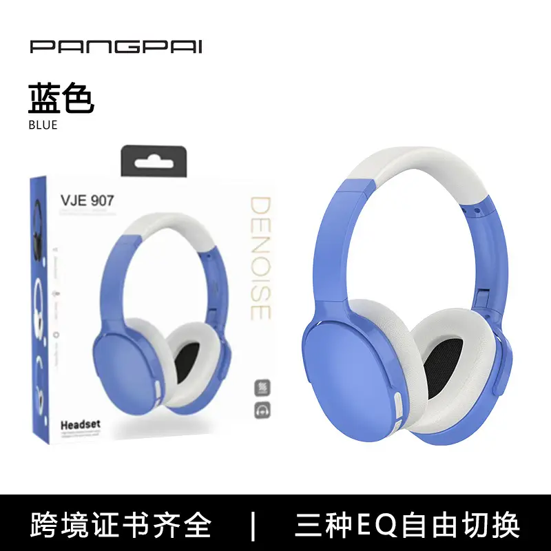 Wireless Over-Ear Bluetooth Headphones Black with 3 EQ - Image 3