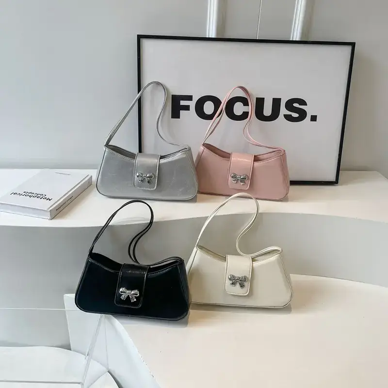 Pink Small Square Shoulder Bag for Women - Image 5
